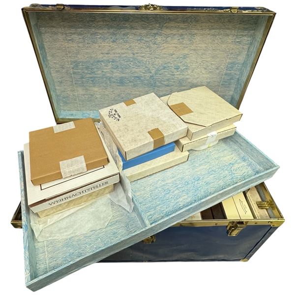 Streamer Trunk Filled with Collector Plates: Knowles, Anna Perenna, Keirstead and More
