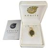 Image 1 : Korite 14KT Gold and Ammolite Pendant - 16.5 x 27.7mm Pendant (Total weight: 4.6 grams)