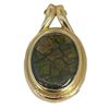 Image 2 : Korite 14KT Gold and Ammolite Pendant - 16.5 x 27.7mm Pendant (Total weight: 4.6 grams)