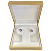 Image 1 : 14KT Gold Amethyst Round Stud Earrings - 1.75 CTW  (Total weight: 0.7 grams)