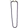 Image 1 : 24" Hand Knotted 7mm Amethyst Bead Necklace