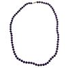 Image 2 : 24" Hand Knotted 7mm Amethyst Bead Necklace