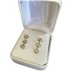 Image 3 : 14KT Gold Aquamarine Drop Earrings - 4.3mm bezel set gems - 20mm drop (Total weight: 1.1 grams)