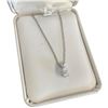 Image 1 : 14KT White Gold Necklace with Teardrop White Topaz - 4.7 x 8mm teardrop on 18" chain (Total weight: 