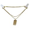 Image 1 : 10KT Gold Star of David 24" Pendant Necklace with Diamond Center -Pendant is 10 x 19mm (Total weight