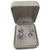 Image 1 : 14KT White Gold 2 CTW Princess Cut Cubic Zirconia Earrings - Lever Back (Total weight: 1.9 grams)