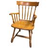 Image 2 : Vintage Maple Spindle Back Chair Seat Height is 18"