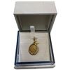 Image 1 : 14K Gold Tagliamonte Embossed Charm (Total weight: 2 grams) Pendant measures 10 x 26mm - Tagliamonte