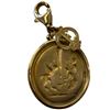 Image 3 : 14K Gold Tagliamonte Embossed Charm (Total weight: 2 grams) Pendant measures 10 x 26mm - Tagliamonte