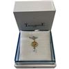 Image 1 : 14K Gold Tagliamonte Embossed Charm with Venetian Glass Bead (Total weight: 1.3 grams) Pendant measu