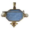 Image 3 : 14K Gold Tagliamonte Venetian Intaglio Glass Convertible Brooch/Pendant (Total weight: 9 grams) Broo