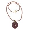 Image 1 : Tagliamonte Pink Venetian Intaglio Glass Pendant with 14K Gold Bale & Clasp (Total weight without  c