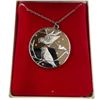 Image 2 : 1977 Franklin Mint .925 Sterling Silver "The White Birds" Pendant Necklace (Total weight: 17.2grams)