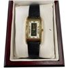 Image 2 : Korite Canada Wrist Watch - 23 x 35mm Rectangular Face with Ammolite Center - Leather Strap - Origin