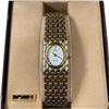 Image 3 : Vintage Jules Jurgensen Ladies Two-Tone Quartz Watch  - 16.5mm wide stainless steel band - Original 