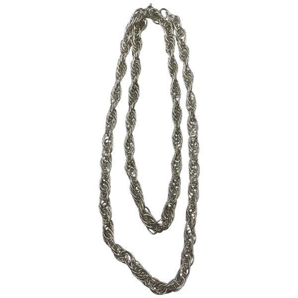 New 24" Sterling Silver French Rope Chain - 5.8 mm thick - Weight: 34.3 grams