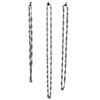 Image 1 : 3 New Sterling Silver Chains with Lobster Clasps - Variety of Lengths Total weight: 54.4 grams