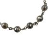 Image 2 : 18" Sterling Silver Necklace & Bracelet with Toggle Clasp - 11 mm balls - (Weight: 71 grams)