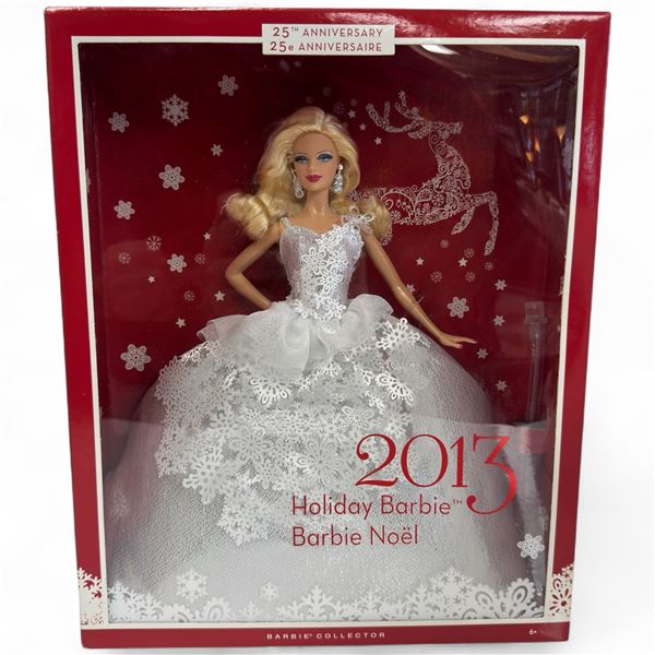 2013 Holiday Barbie New in Box 25th Anniversary