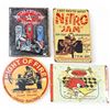Image 1 : 4 Collectable Metal Signs: Nitro Jam, Full Service, Clay Smith Cams and Night of Fire