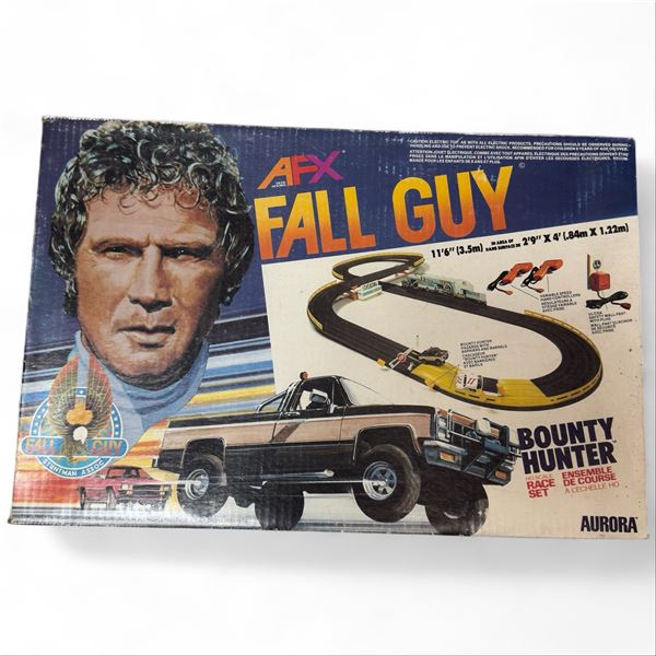 1982 AFX the Fall Guy Aurora HO Scale Race Set Excellent Condition