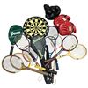 Image 2 : Assorted Sports Items: Dart Board, Boxing Gloves and Vintage Tennis, Squash and Racquetball Racquets