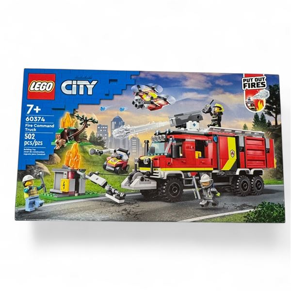 Lego City 60374 Fire Command Truck New in Box