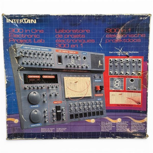 Intertan 300 IN One Electronic Project Lab Toy Vintage Educational Kit