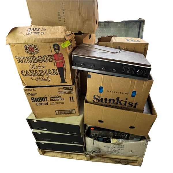 Pallet Lot Vintage Electronics: Parts, New Old Stock, Used, Computer, Audio/visual and More # 5