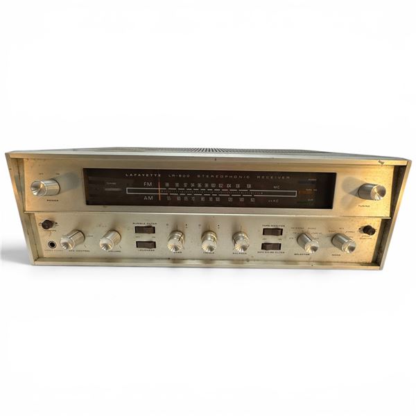 Lafayette LR-800 AM FM Shortwave Receiver 1960s Wooden Cabinet