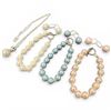 Image 2 : Faux Pearl Necklace on Sterling Chain & 3 Coloured Pearl Bracelet & Earring Sets with Sterling Findi