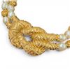 Image 2 : 1988 Franklin Mint - Mary McFadden Etruscan Revival Glass Pearl Necklace & Matching Earrings