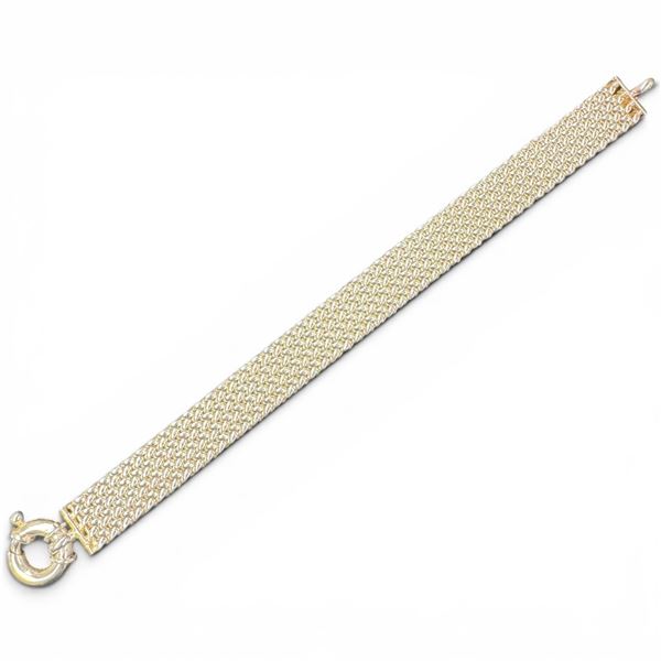 7" Sterling Silver Bracelet (1/2" wide) - Total weight: 46.6 grams