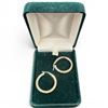 Image 1 : 10K White Gold Hoop Earrings - 25mm hoop - Total weight: 2.1 grams
