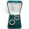 Image 2 : 10K White Gold Hoop Earrings - 25mm hoop - Total weight: 2.1 grams