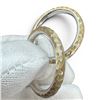 Image 4 : 10K White Gold Hoop Earrings - 25mm hoop - Total weight: 2.1 grams