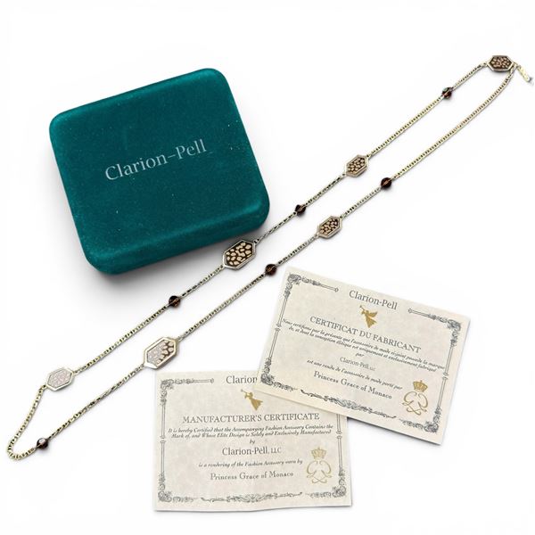 Clarion-Pell Princess Grace of Monaco 34" Replica Channel "Rue de Paris" Necklace" - Original case w