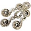 Image 3 : Vintage Alfred Sung Modernist Silver-Tone Brooch & Earrings Set (Brooch is 54 x 57 mm)