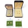 Image 1 : 6 Pairs of Petite 10K & 14K Earrings (Majority are 14K) - Total weight: 2 grams