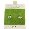 Image 3 : 6 Pairs of Petite 10K & 14K Earrings (Majority are 14K) - Total weight: 2 grams