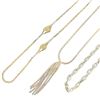 Image 3 : 3 Sterling Silver Necklaces - Longest is 32" (Total weight: 51.5 grams)