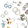 Image 2 : Box of Sterling Silver Earrings (Singles and Pairs) Total weight including stones and enamel = 132 g