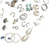 Image 4 : Box of Sterling Silver Earrings (Singles and Pairs) Total weight including stones and enamel = 132 g
