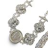 Image 2 : Sterling Silver Byzantine Necklace and Red Sea Necklace from Israel  - Total weight: 54.5 grams