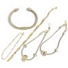 Image 2 : 5 Sterling Silver Bracelets (One gold plated and 2 by Samuel B)  - Total weight:58.6 grams
