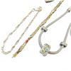 Image 3 : 5 Sterling Silver Bracelets (One gold plated and 2 by Samuel B)  - Total weight:58.6 grams