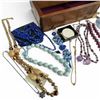 Image 4 : Wood Jewel Box Full of Joan Rivers, Sajen, and New Natural Stone Necklaces