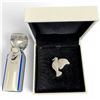 Image 4 : Swarovski Crystal Dove Brooch & New Swarovski Key Chain