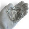 Image 3 : Rosenthal 3.5" Crystal Heart and Vintage Sterling Silver & Black Spinel Earrings (One omega back nee
