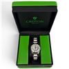 Image 1 : Ladies Stainless Steel & White Enamel Croton Watch in Original Box